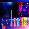 6 Pcs Glow In The Dark Face Body Paint, UV Black Light Glow Makeup Kit For Adult