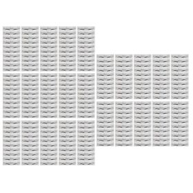 150PCS Eyebrow Stencil Ruler Clear Scale Transparent Eyebrow Shape Positioning Ruler Sticker For Makeup (Option: Default)