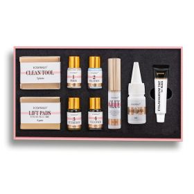 ICONSIGN Lash Lift EyeLash Eyebrow Dye Tint Kit Lashes Perm Set Brow Lamination Makeup Tools (Option: BLACK)
