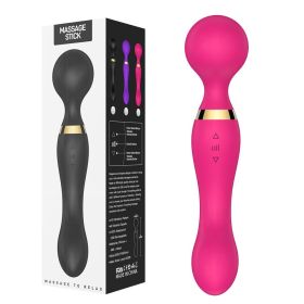 Multispeed Vibrating Rechargeable Massager Wand Personal Full Body Therapy(Must Provide A Hazardous Materials Shipping Label For Self-pickup By USPS) (Color: Pink)